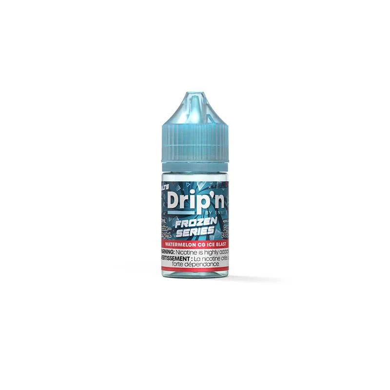 Shop Drip'n by Envi Frozen Salt Juice - Watermelon CG Ice Blast - at Vapeshop Mania