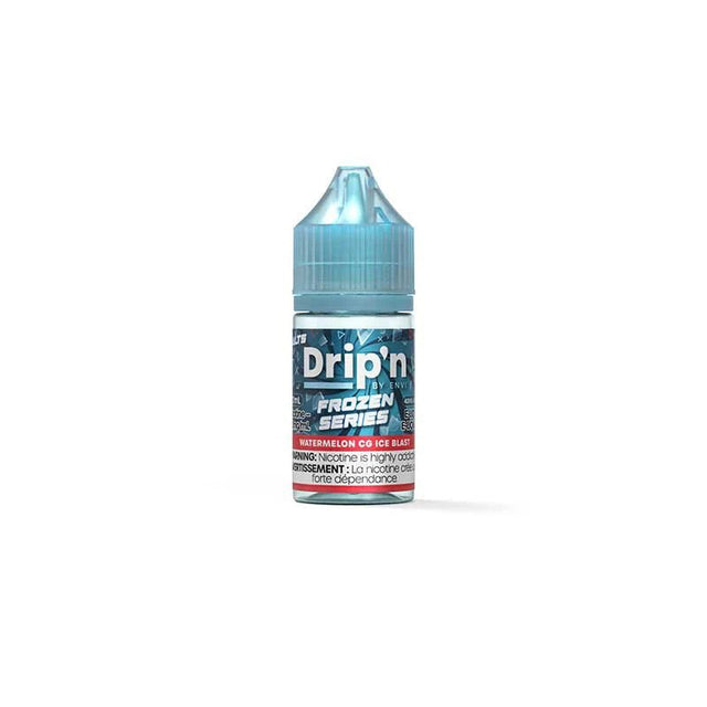 Shop Drip'n by Envi Frozen Salt Juice - Watermelon CG Ice Blast - at Vapeshop Mania