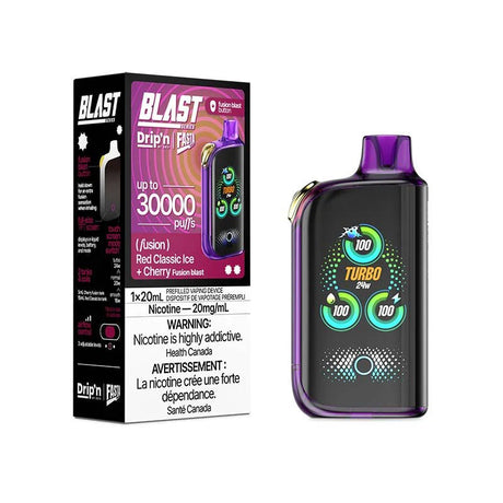 Shop Drip'n by Envi x Fasta Blast 30K Disposable - Red Classic Ice + Cherry (Fusion) - at Vapeshop Mania