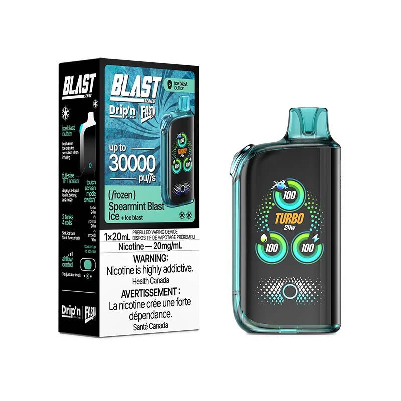 Shop Drip'n by Envi x Fasta Blast 30K Disposable - Spearmint Blast Ice - at Vapeshop Mania