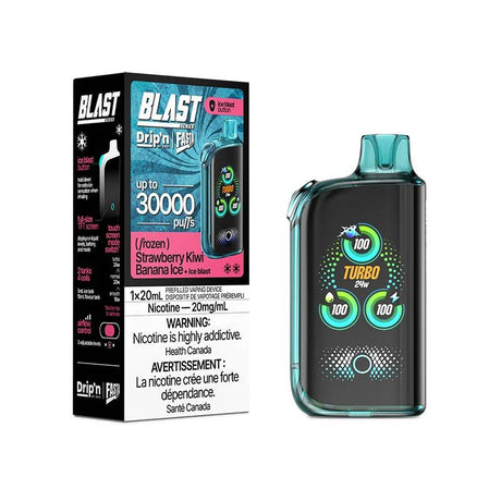 Shop Drip'n by Envi x Fasta Blast 30K Disposable - Strawberry Kiwi Banana Ice - at Vapeshop Mania