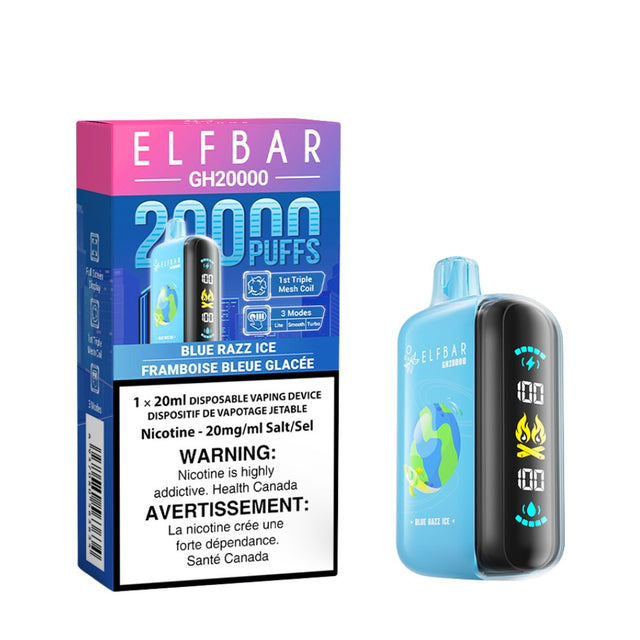 Shop ELF Bar GH20000 Disposable - Blue Razz Ice - at Vapeshop Mania