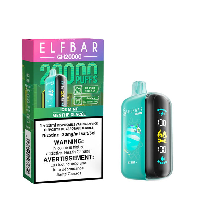 Shop ELF Bar GH20000 Disposable - Ice Mint - at Vapeshop Mania