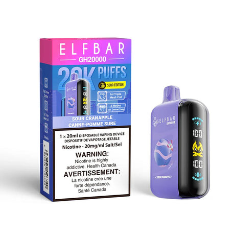 Shop ELF Bar GH20K Disposable - Sour Cranapple - at Vapeshop Mania