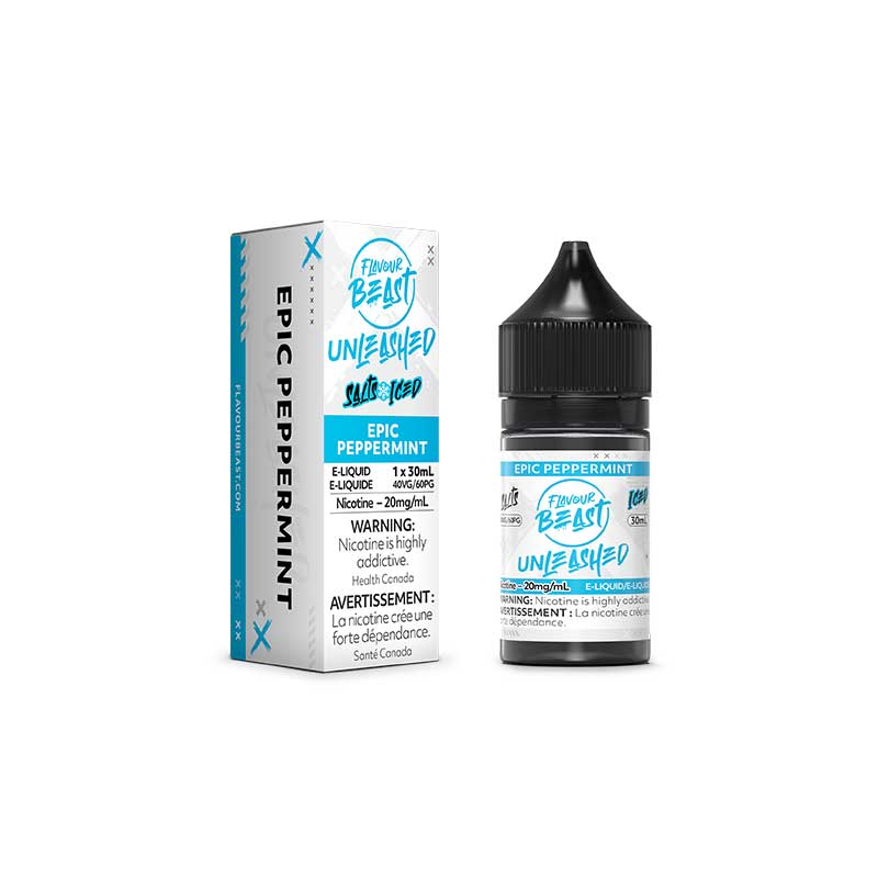 Shop Epic Peppermint Iced Unleashed Salt by Flavour Beast E-Liquid - at Vapeshop Mania