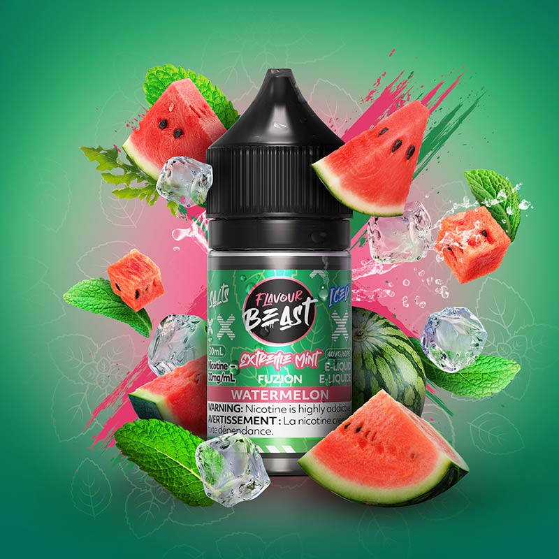 Shop Extreme Mint Fuzion Watermelon (Iced) by Flavour Beast Salt - at Vapeshop Mania