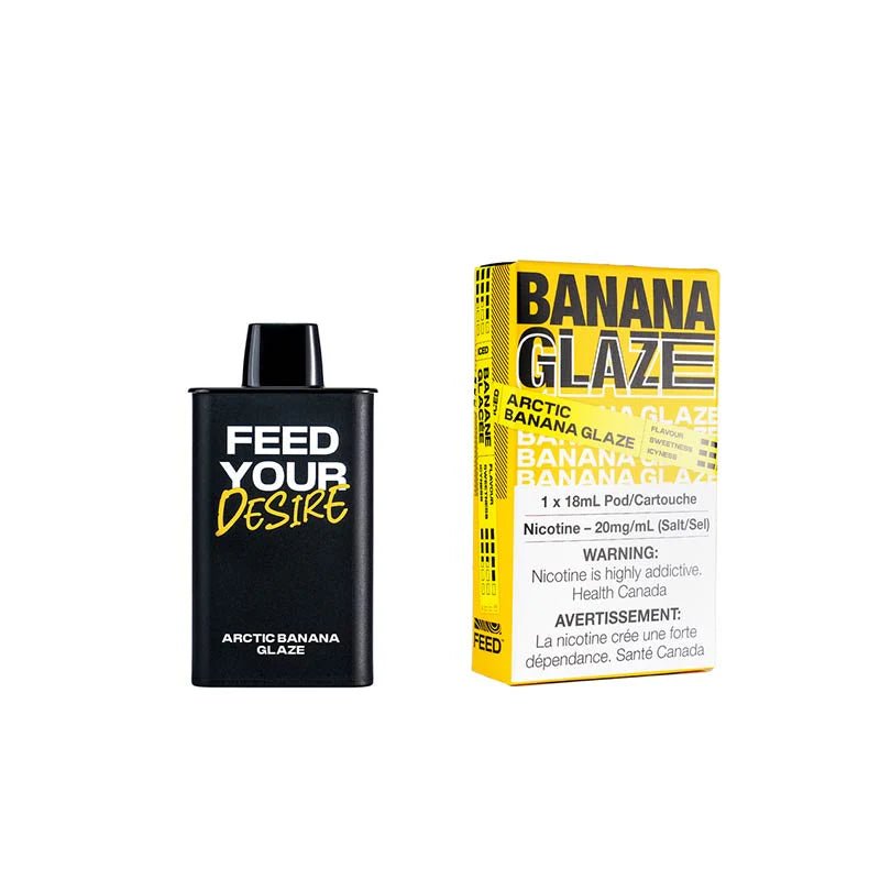 Shop FEED 9000 Puffs Pre-filled Pod - Arctic Banana Glaze - at Vapeshop Mania