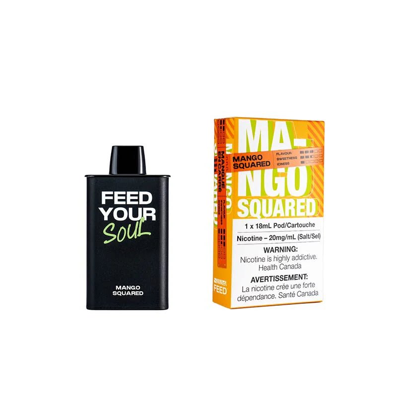 Shop FEED 9000 Puffs Pre-filled Pod - Mango Squared - at Vapeshop Mania