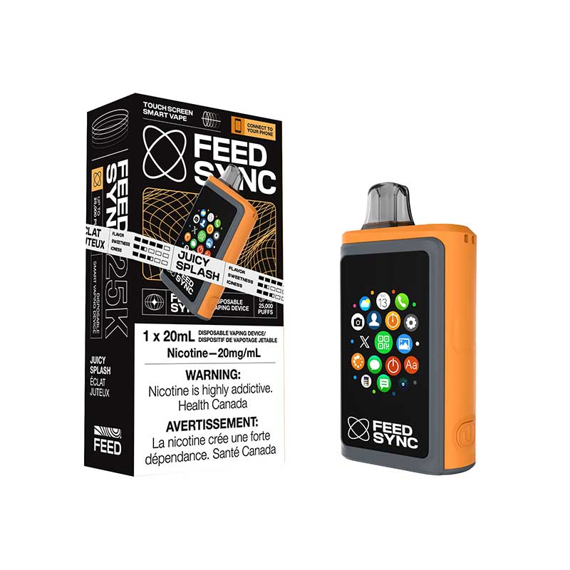 Shop FEED Sync 25K Disposable - Juicy Splash - at Vapeshop Mania