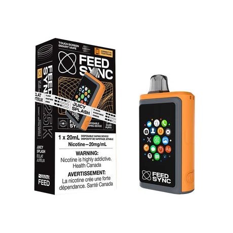 Shop FEED Sync 25K Disposable - Juicy Splash - at Vapeshop Mania