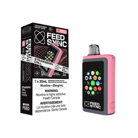 Shop FEED Sync 25K Disposable - Strawberry Chill - at Vapeshop Mania