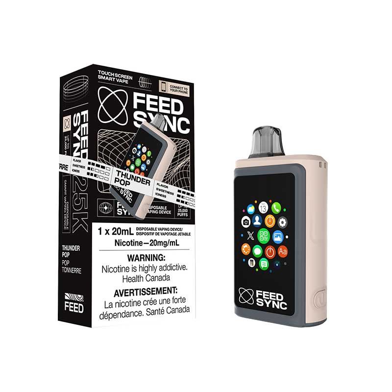 Shop FEED Sync 25K Disposable - Thunder Pop - at Vapeshop Mania