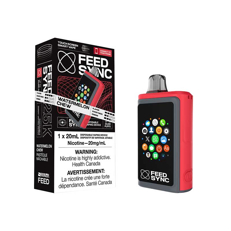 Shop FEED Sync 25K Disposable - Watermelon Chew - at Vapeshop Mania