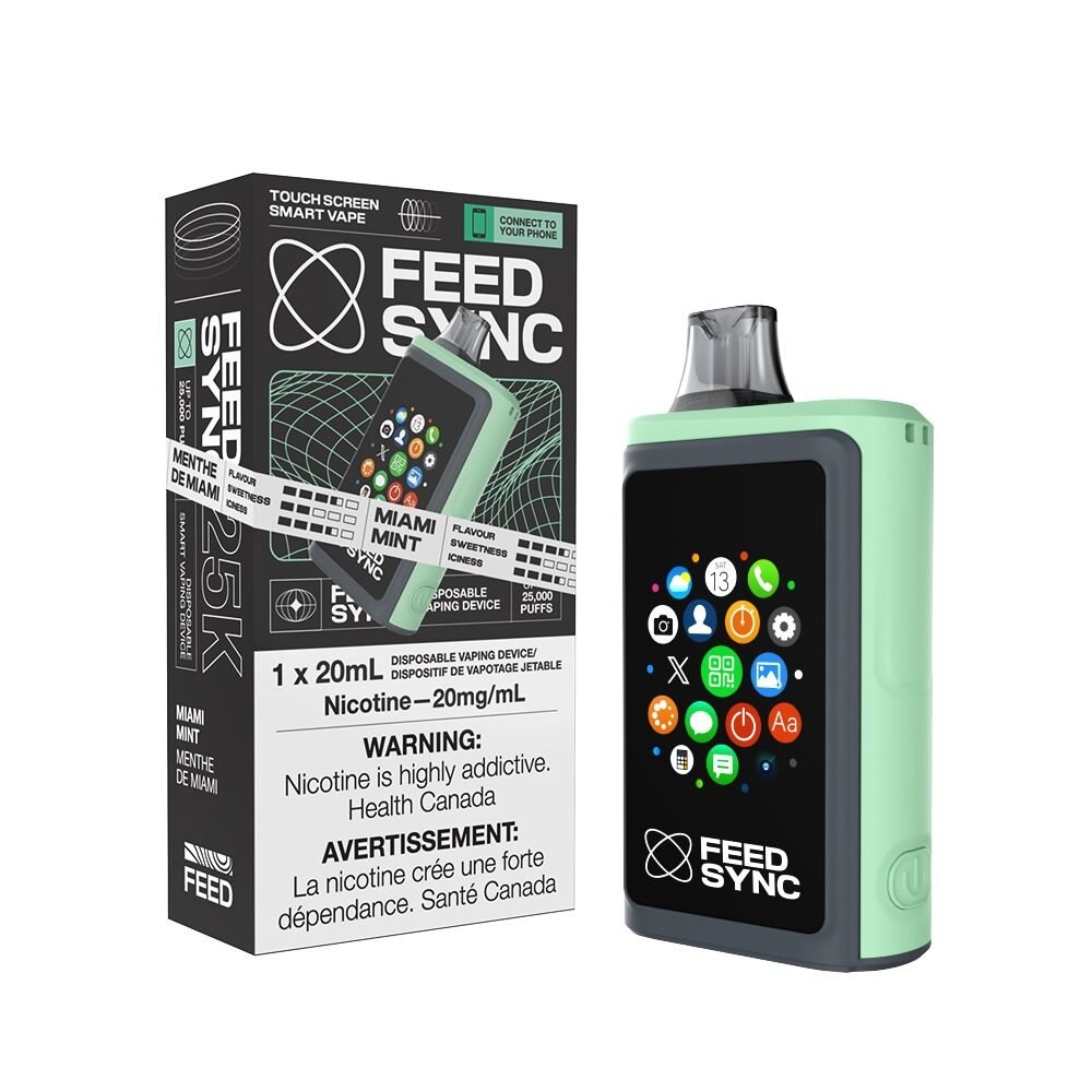 Shop FEED SYNC 25k Puffs Disposable Vape – Miami Mint - at Vapeshop Mania