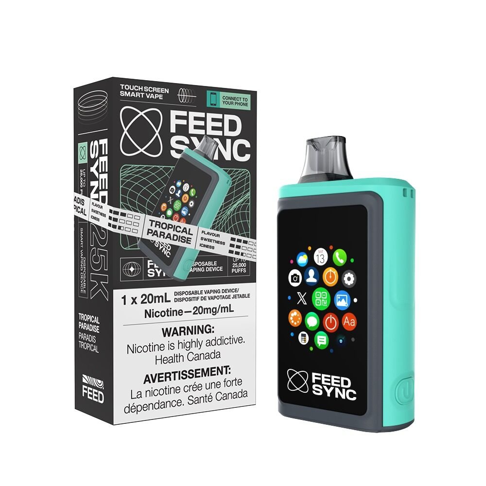 Shop FEED SYNC 25k Puffs Disposable Vape – Tropical Paradise - at Vapeshop Mania