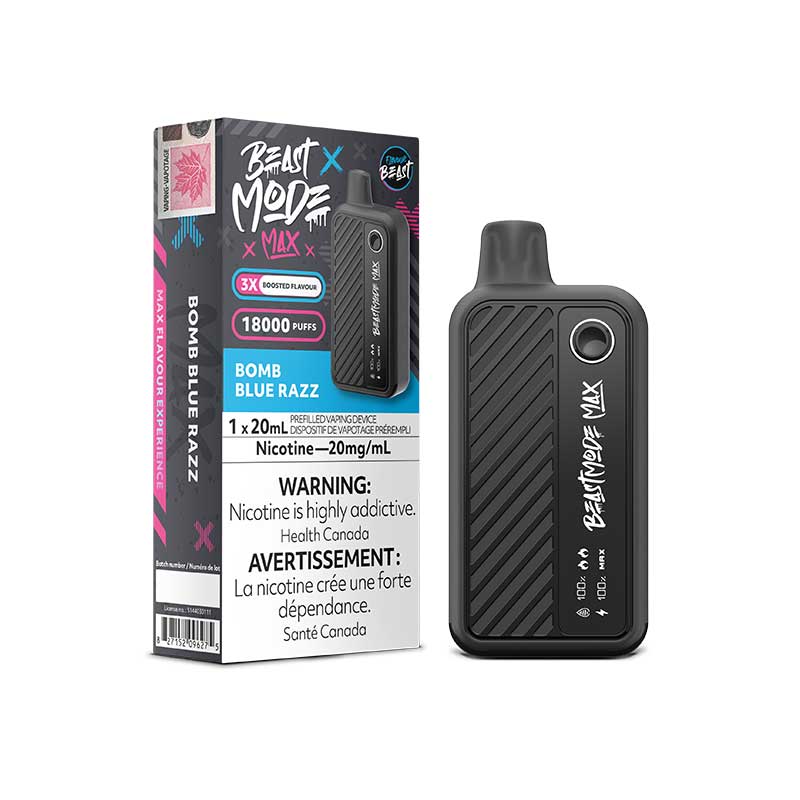 Shop Flavour Beast Beast Mode Max 18K Disposable - Bomb Blue Razz - at Vapeshop Mania