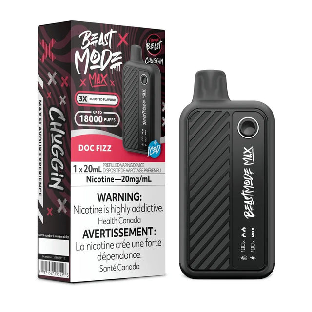 Shop Flavour Beast Beast Mode Max 18K Disposable - Chuggin' Doc Fizz - at Vapeshop Mania