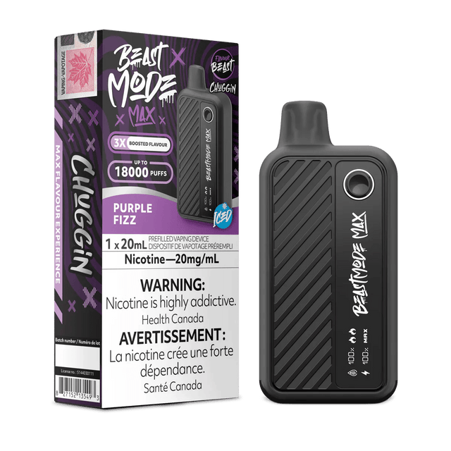 Shop Flavour Beast Beast Mode Max 18K Disposable - Chuggin' Purple Fizz - at Vapeshop Mania