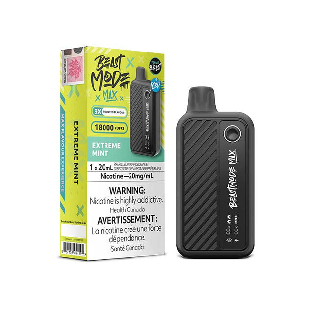 Shop Flavour Beast Beast Mode Max 18K Disposable - Extreme Mint Iced - at Vapeshop Mania