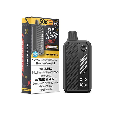 Shop Flavour Beast Beast Mode Max 2 50K Disposable - Mega Mango Iced - at Vapeshop Mania