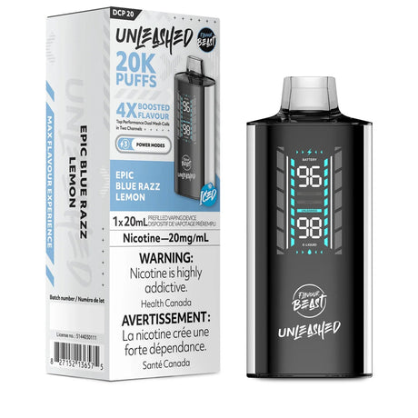 Shop Flavour Beast Unleashed DCP 20K Disposable - Epic Blue Razz Lemon - at Vapeshop Mania