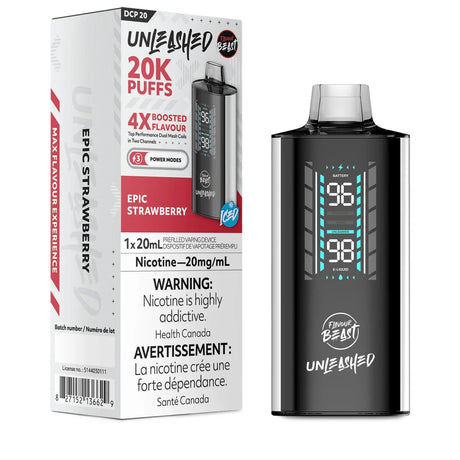 Shop Flavour Beast Unleashed DCP 20K Disposable - Epic Strawberry - at Vapeshop Mania