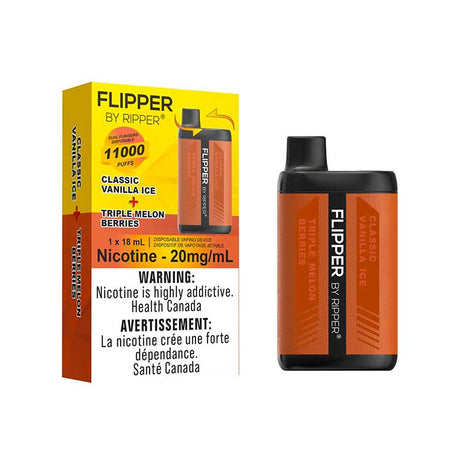 Shop Flipper by Ripper 11000 - Classic Vanilla Ice & Triple Melon Berries - at Vapeshop Mania