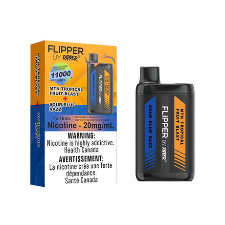 Shop Flipper by Ripper 11000 - MTN Tropical Fruit Blast & Sour Blue Razz - at Vapeshop Mania