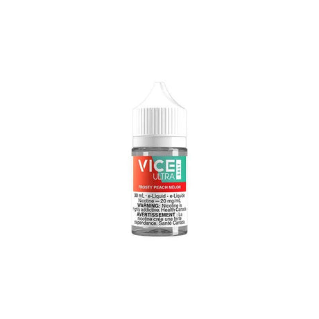 Shop Frosty Peach Melon By Vice Ultra Salt - at Vapeshop Mania