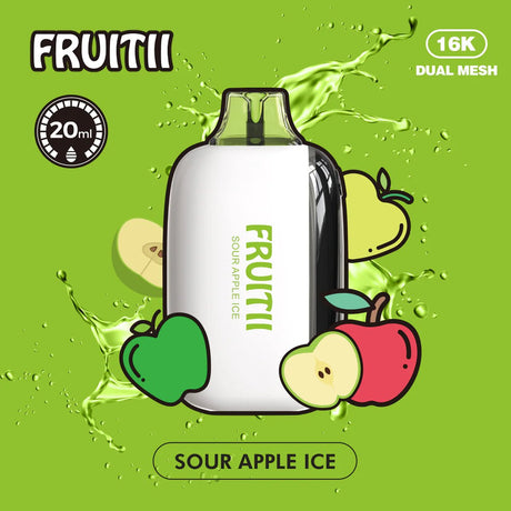 Shop Fruitii 25K Disposable - Green Apple - at Vapeshop Mania