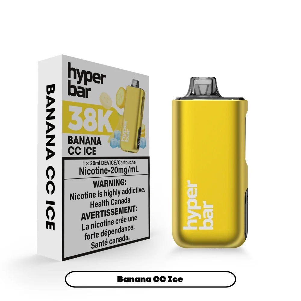 Shop Hyperbar BE38000 Disposable - Banana CC Ice - at Vapeshop Mania