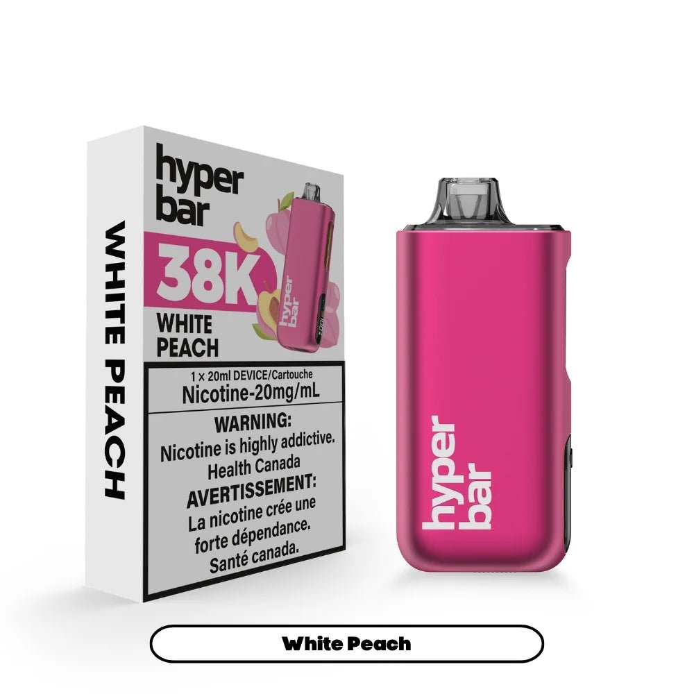 Shop Hyperbar BE38000 Disposable - White Peach - at Vapeshop Mania