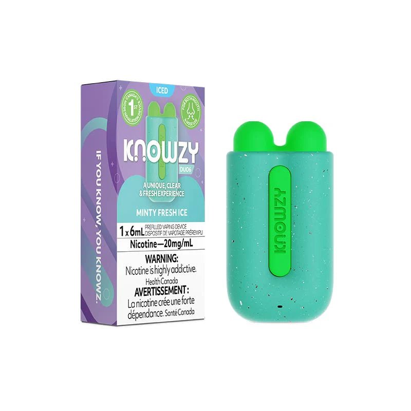 Shop Knowzy Duo6 - Minty Fresh Ice - at Vapeshop Mania