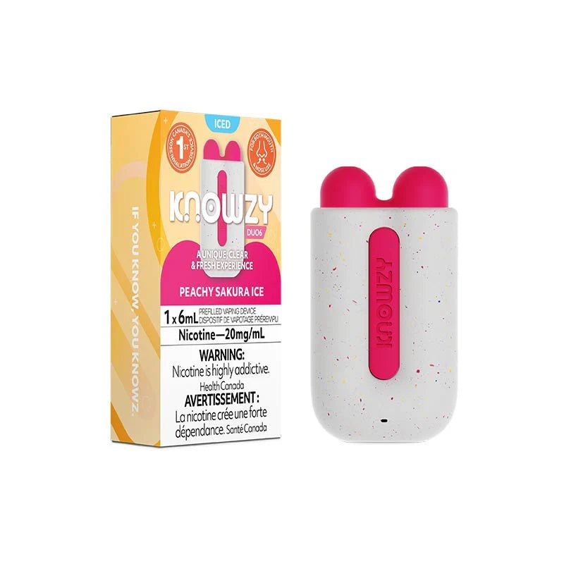 Shop Knowzy Duo6 - Peachy Sakura Ice - at Vapeshop Mania