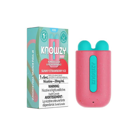 Shop Knowzy Duo6 - Sunny Strawberry Ice - at Vapeshop Mania