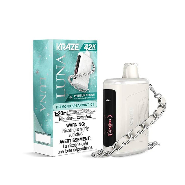 Shop Kraze Luna 42K Disposable - Diamond Spearmint Ice - at Vapeshop Mania