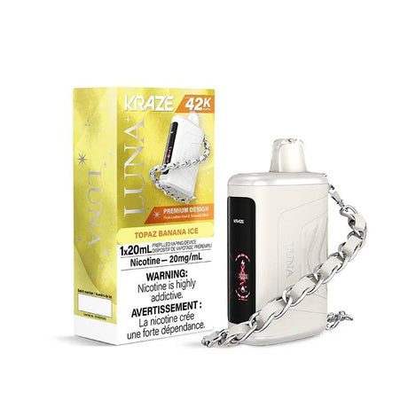 Shop Kraze Luna 42K Disposable - Topaz Banana Ice - at Vapeshop Mania