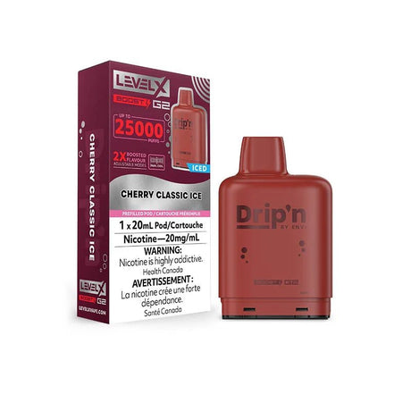 Shop Level X Drip'n Boost G2 Pod - Cherry Classic - at Vapeshop Mania