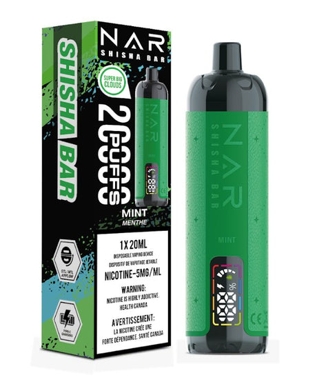 Shop Nar Shisha Bar 20K Disposable - Mint - at Vapeshop Mania