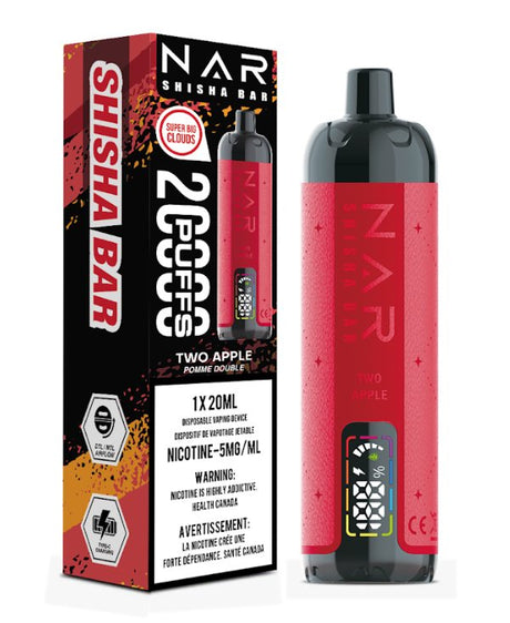 Shop Nar Shisha Bar 20K Disposable - Two Apple - at Vapeshop Mania