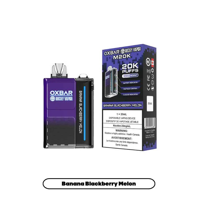 Shop OXBAR M20K Disposable - Banana Blackberry Melon - at Vapeshop Mania