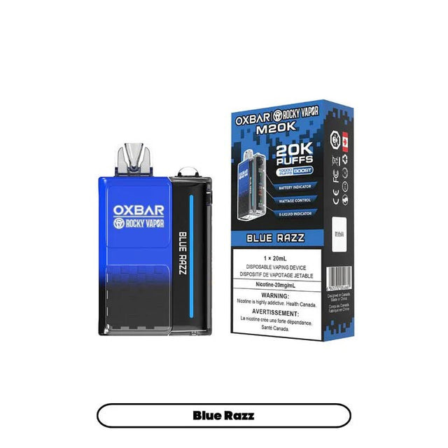 Shop OXBAR M20K Disposable - Blue Razz - at Vapeshop Mania