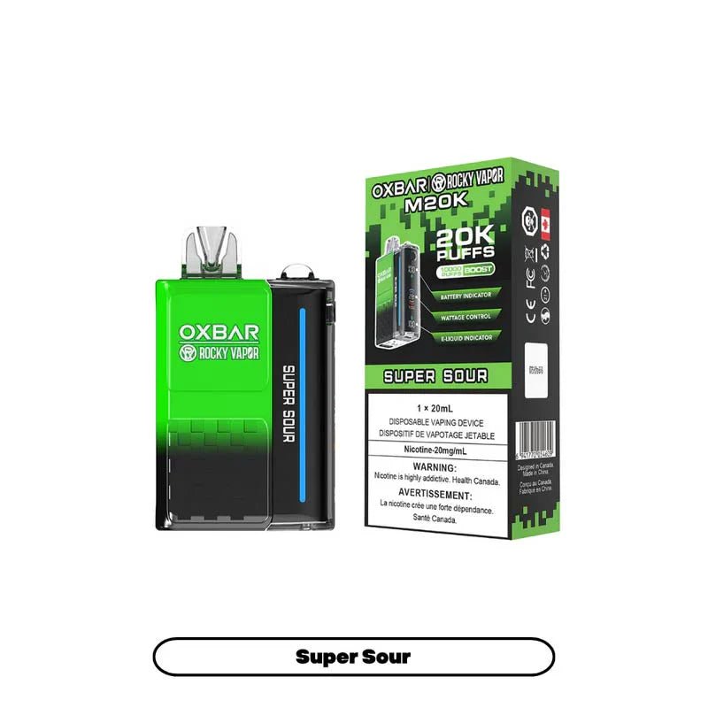 Shop OXBAR M20K Disposable - Super Sour - at Vapeshop Mania