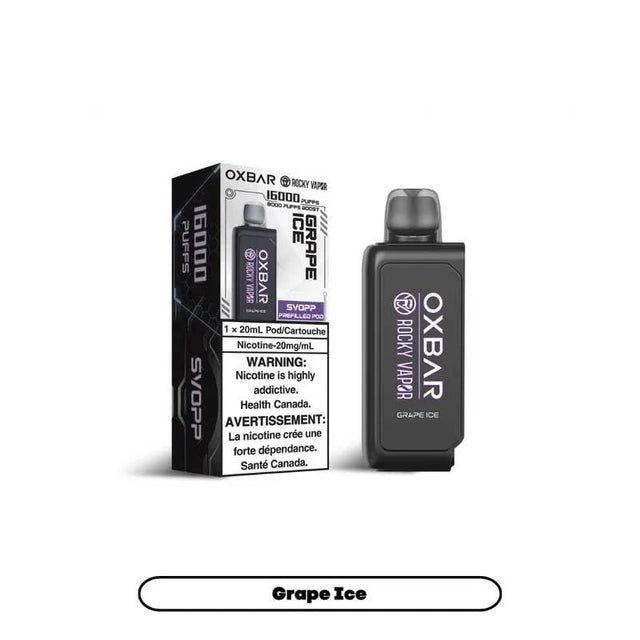 Shop Oxbar Svopp 16K Pod - Grape Ice - at Vapeshop Mania