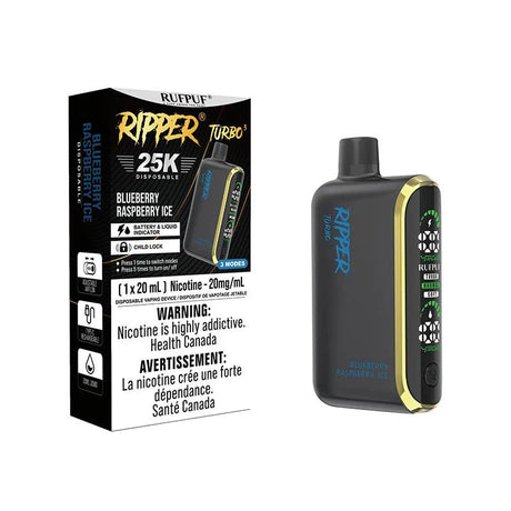 Shop Ripper Turbo 3 25K Disposable - Blueberry Raspberry Ice - at Vapeshop Mania