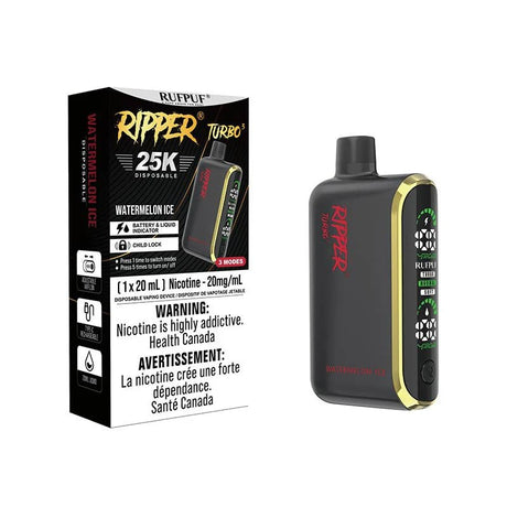 Shop Ripper Turbo 3 25K Disposable - Watermelon Ice - at Vapeshop Mania