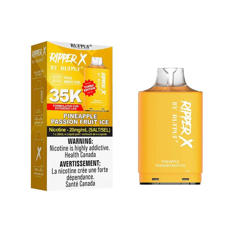 Shop Ripper X Pod by Rufpuf 35K - Pineapple Passion Fruit Ice - at Vapeshop Mania