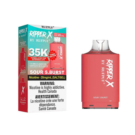 Shop Ripper X Pod by Rufpuf 35K - Sour S. Burst - at Vapeshop Mania