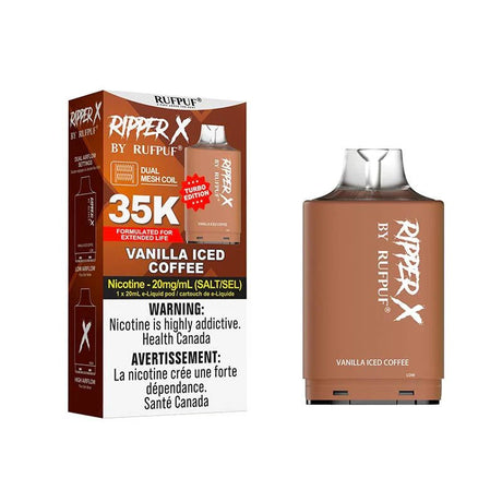 Shop Ripper X Pod by Rufpuf 35K - Vanilla Iced Coffee - at Vapeshop Mania