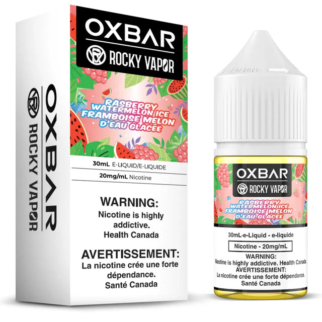 Shop ROCKY VAPOR OXBAR E - LIQUIDS - Rasberry Watermelon Ice - at Vapeshop Mania